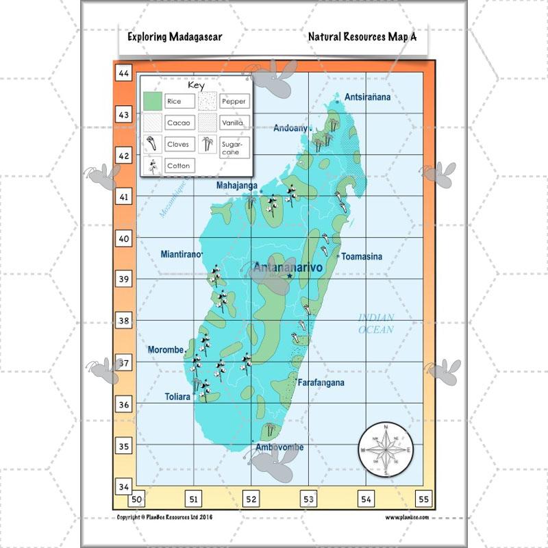 PlanBee Exploring Madagascar: LKS2 Year 3 & Year 4 set of Geography lessons