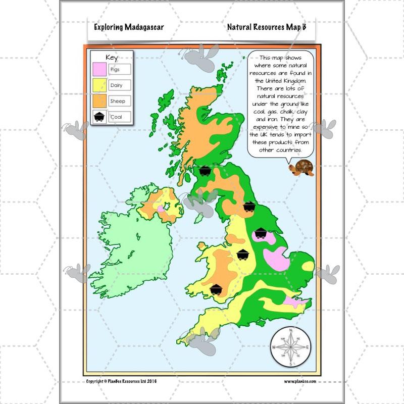 PlanBee Exploring Madagascar: LKS2 Year 3 & Year 4 set of Geography lessons