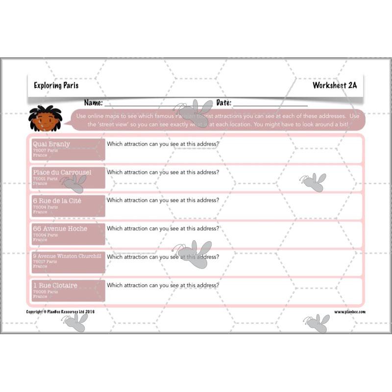 PlanBee FREE exploring Paris scheme | PlanBee France KS2 Geography