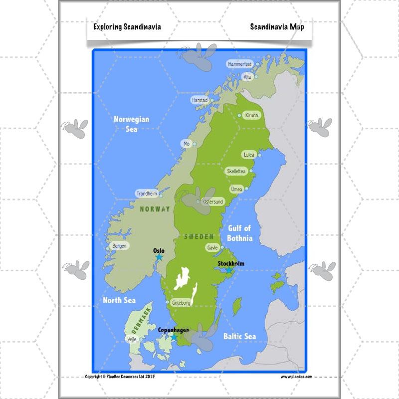 PlanBee Exploring Scandinavia: Year 5 & Year 6 KS2 scheme of work Geography