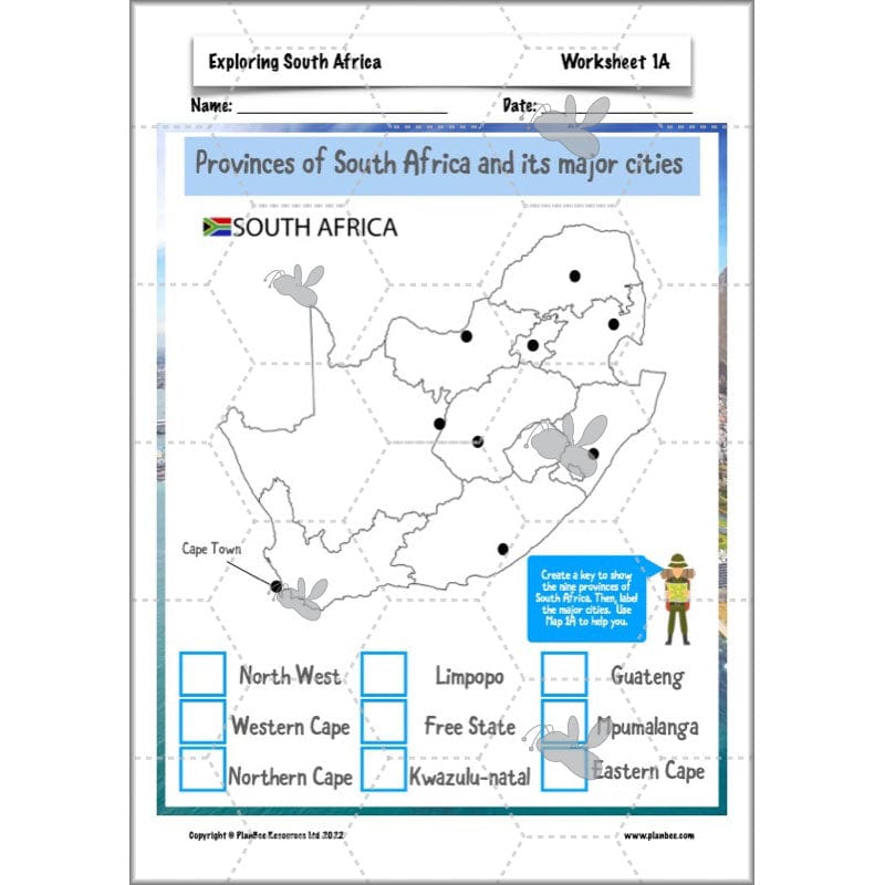 PlanBee Exploring South Africa KS2 Geography Planning Pack | PlanBee