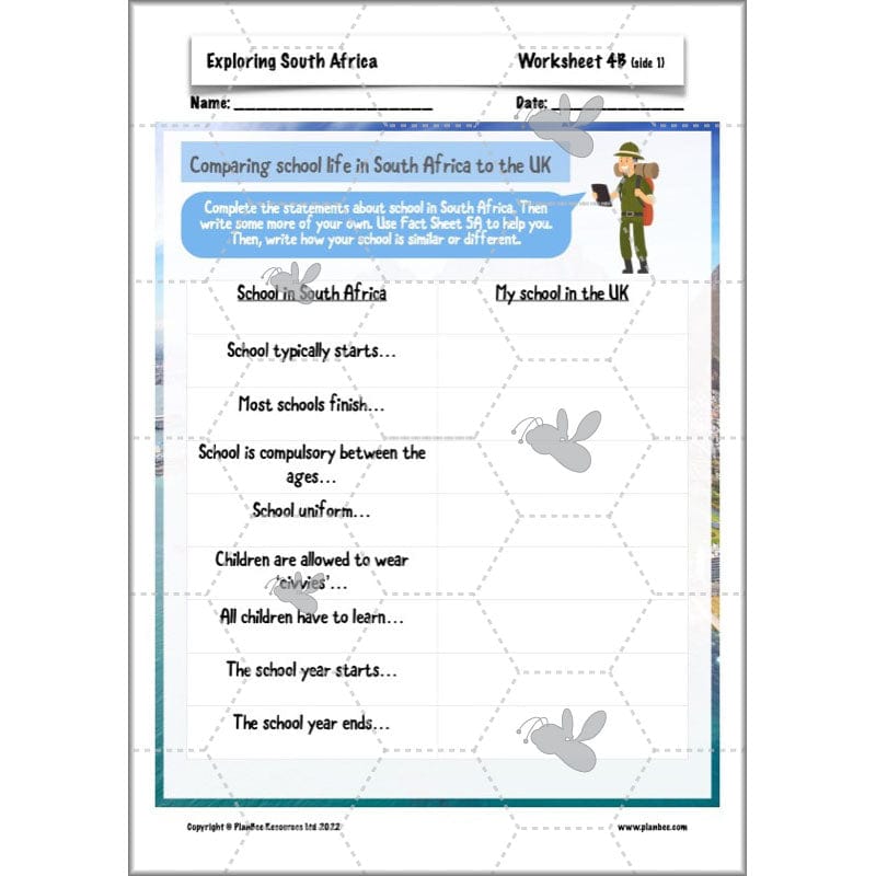 PlanBee Exploring South Africa KS2 Geography Planning Pack | PlanBee