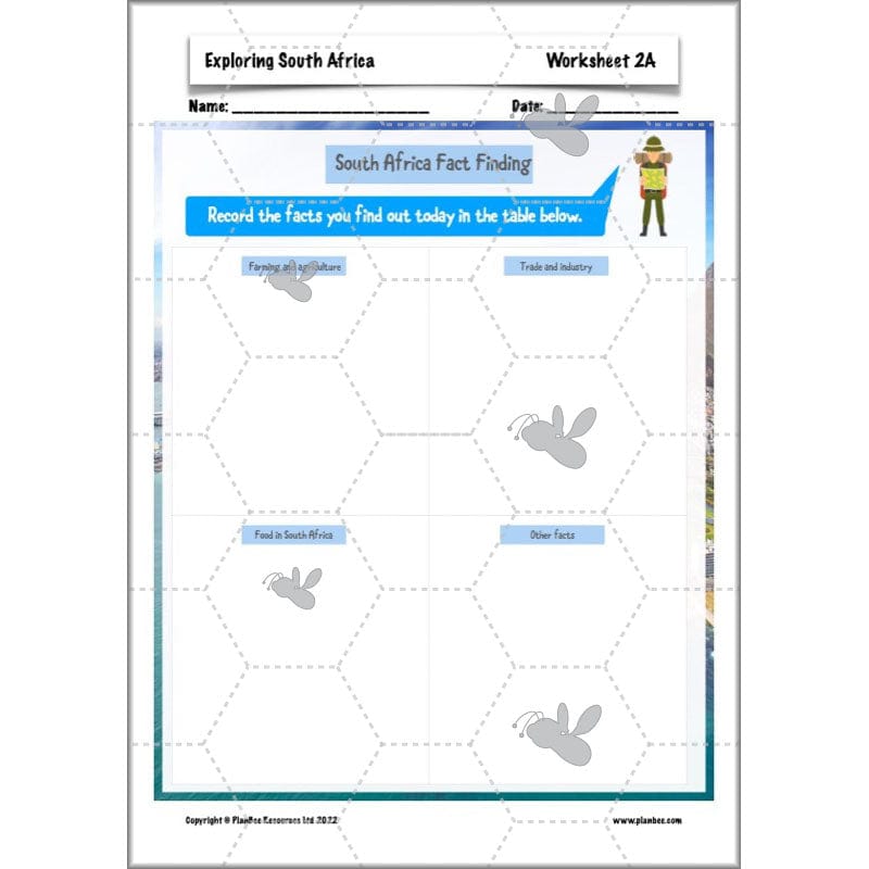 PlanBee Exploring South Africa KS2 Geography Planning Pack | PlanBee
