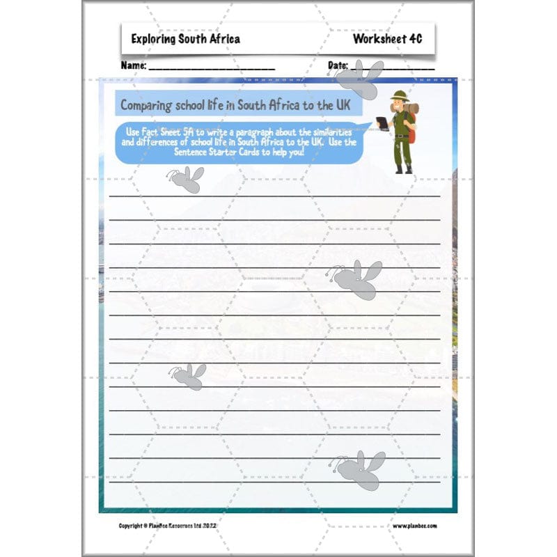 PlanBee Exploring South Africa KS2 Geography Planning Pack | PlanBee