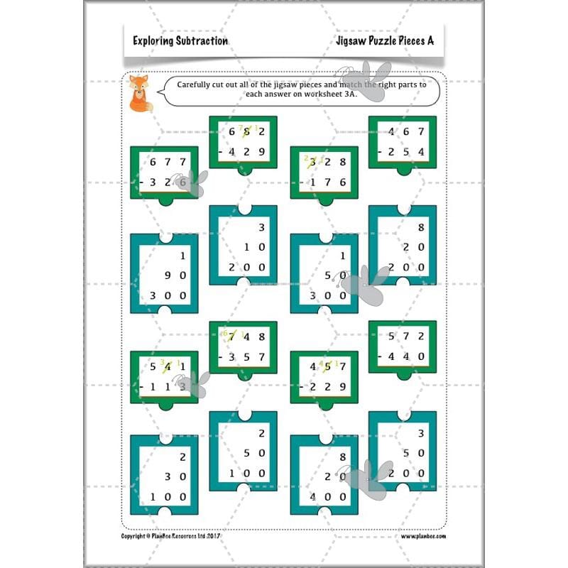 PlanBee Exploring Subtraction - Addition & Subtraction Year 4 Maths Lessons
