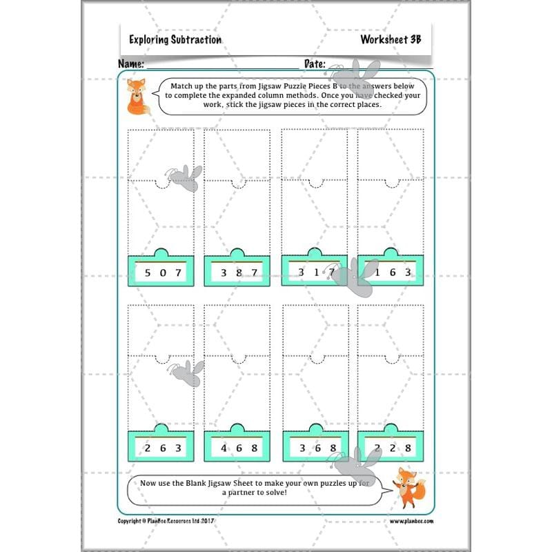 PlanBee Exploring Subtraction - Addition & Subtraction Year 4 Maths Lessons