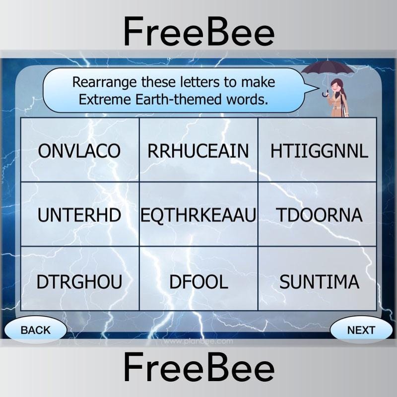 Free Extreme Earth Brain Teasers by PlanBee