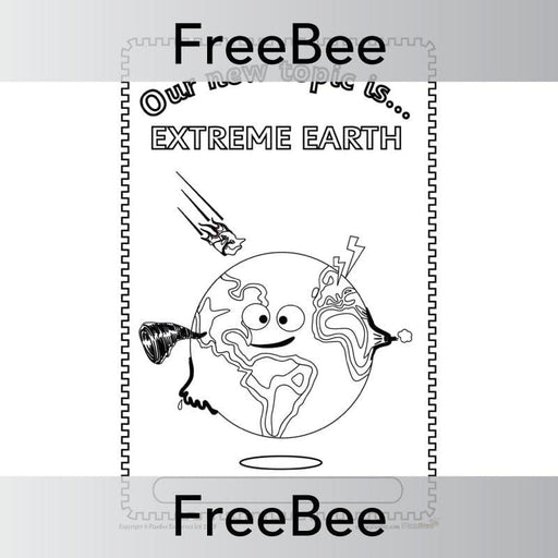 PlanBee Extreme Earth Topic Cover | FreeBees | PlanBee