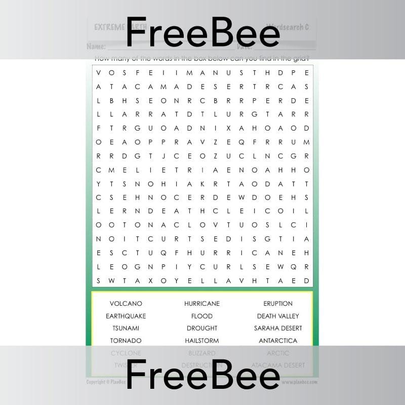 PlanBee Extreme Earth | PlanBee FreeBees