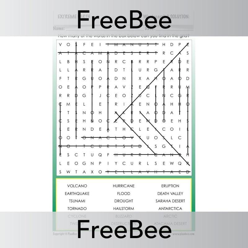 PlanBee Extreme Earth | PlanBee FreeBees