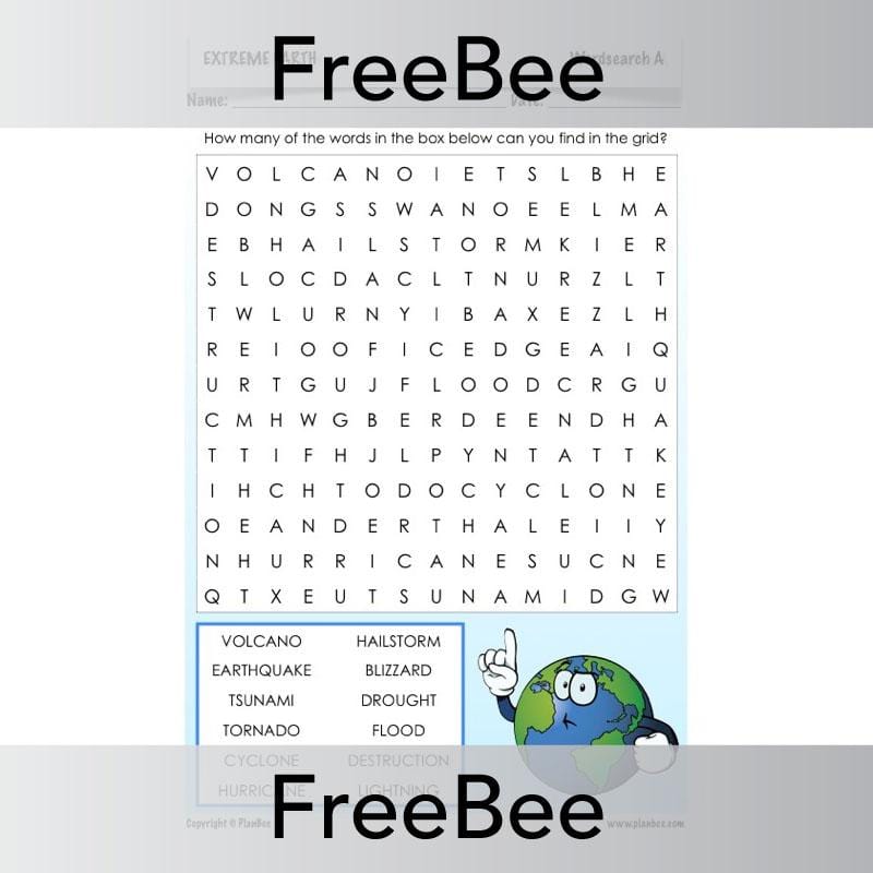 PlanBee Extreme Earth | PlanBee FreeBees