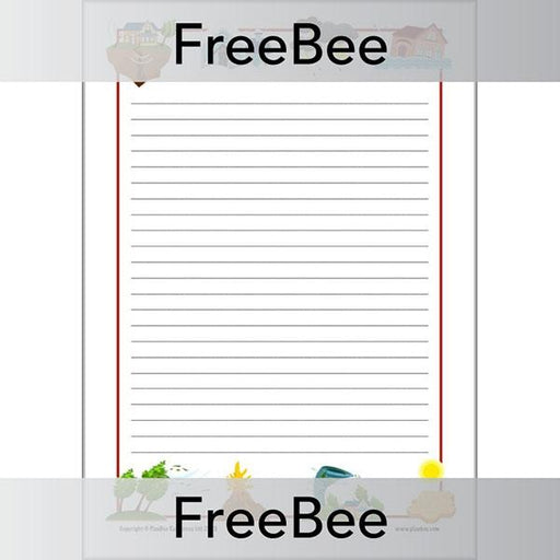 Free Extreme Earth Writing Frame Page Border by PlanBee