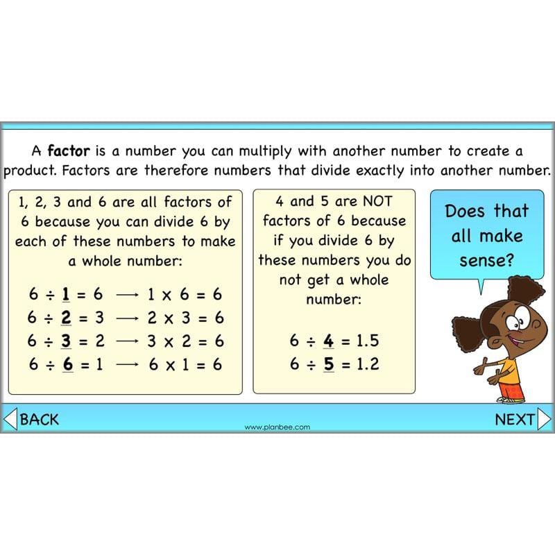 PlanBee Factors & Multiples - Year 5 Maths Planning and Resources from PlanBee