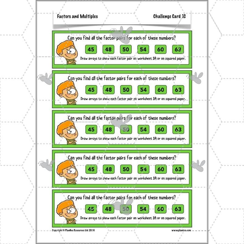 PlanBee Factors & Multiples - Year 5 Maths Planning and Resources from PlanBee