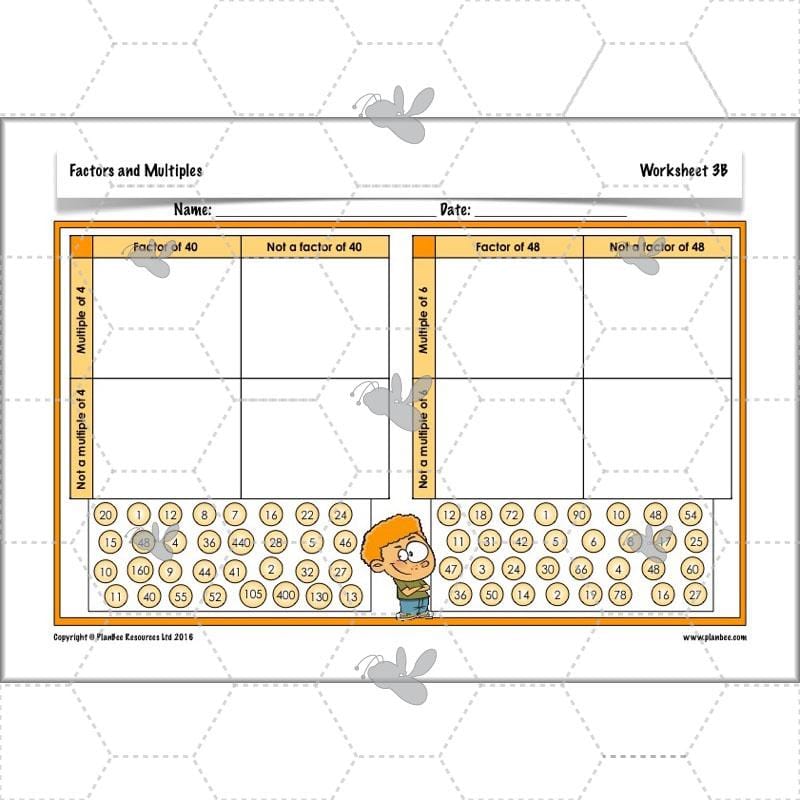 PlanBee Factors & Multiples - Year 5 Maths Planning and Resources from PlanBee