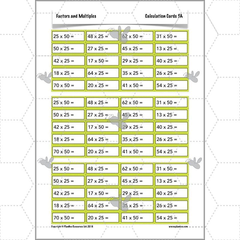 PlanBee Factors & Multiples - Year 5 Maths Planning and Resources from PlanBee