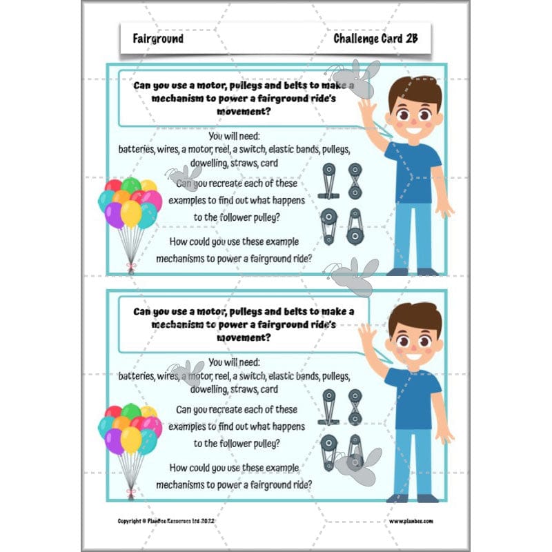 PlanBee Fairground Rides KS2 DT Planning and Resources