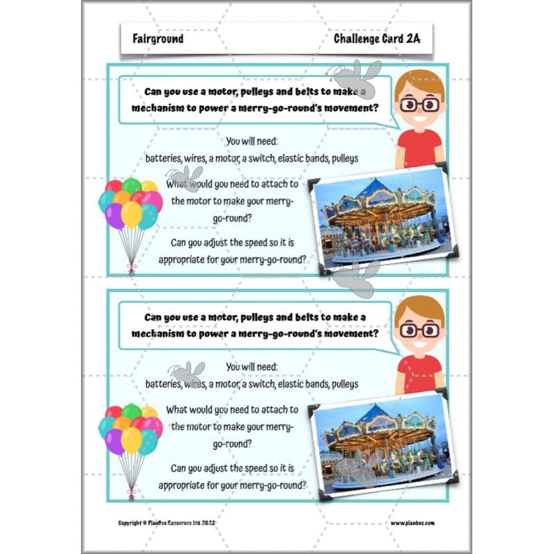 PlanBee Fairground Rides KS2 DT Planning and Resources