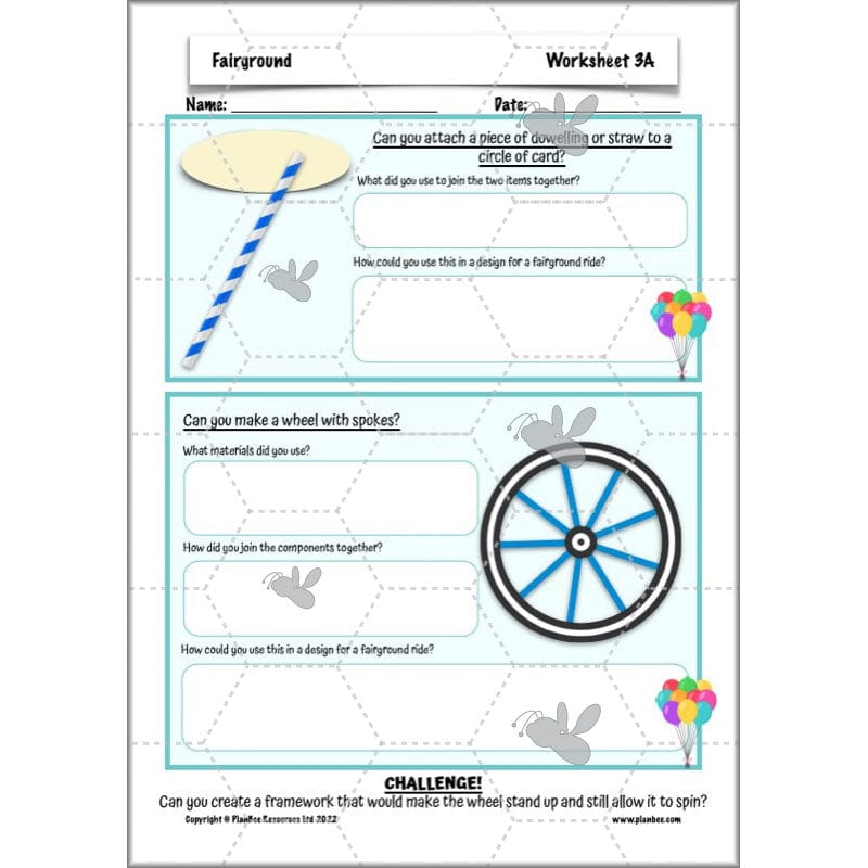 PlanBee Fairground Rides KS2 DT Planning and Resources
