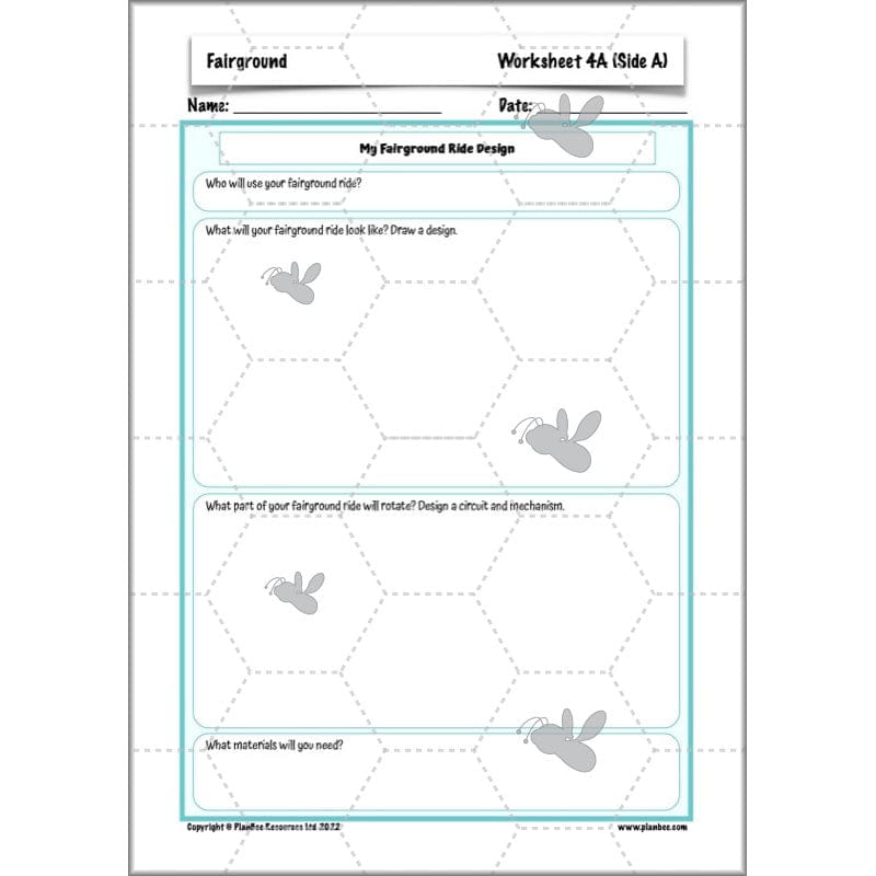 PlanBee Fairground Rides KS2 DT Planning and Resources