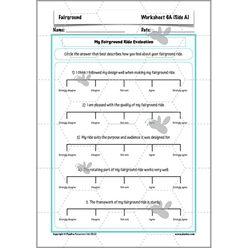 PlanBee Fairground Rides KS2 DT Planning and Resources