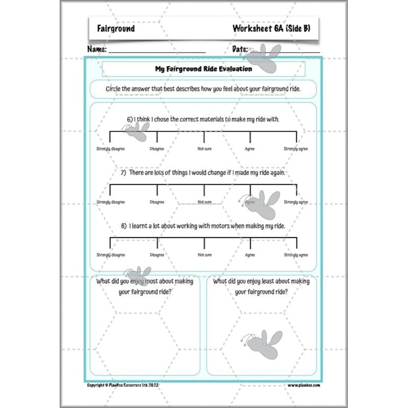 PlanBee Fairground Rides KS2 DT Planning and Resources
