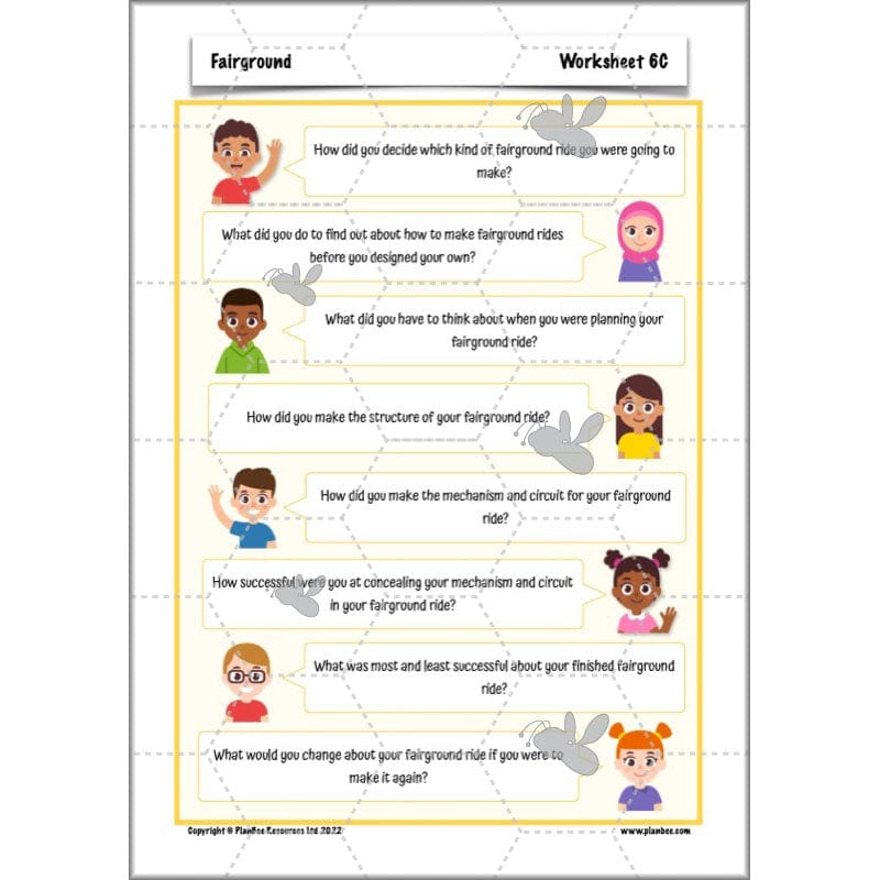 PlanBee Fairground Rides KS2 DT Planning and Resources