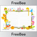Free Fairytale Writing Frame Page Border by PlanBee