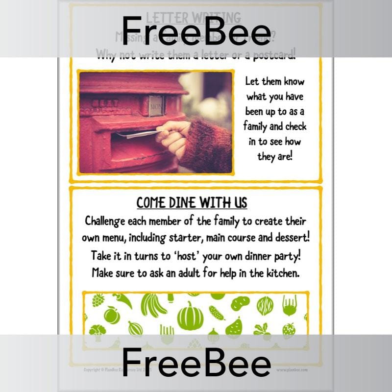 PlanBee FREE Fun Family Activities by PlanBee