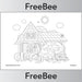 FREE Cow and Farm House Farm Colouring Pages PDF by PlanBee