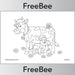 FREE Cow and Calf Farm Colouring Pages PDF by PlanBee