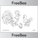 FREE Chicken Farm Colouring Pages PDF by PlanBee