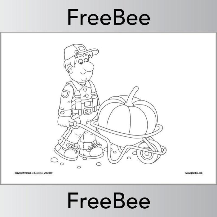 FREE Pumpkin Farm Colouring Pages PDF by PlanBee