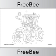 FREE Tractor Farm Colouring Pages PDF by PlanBee