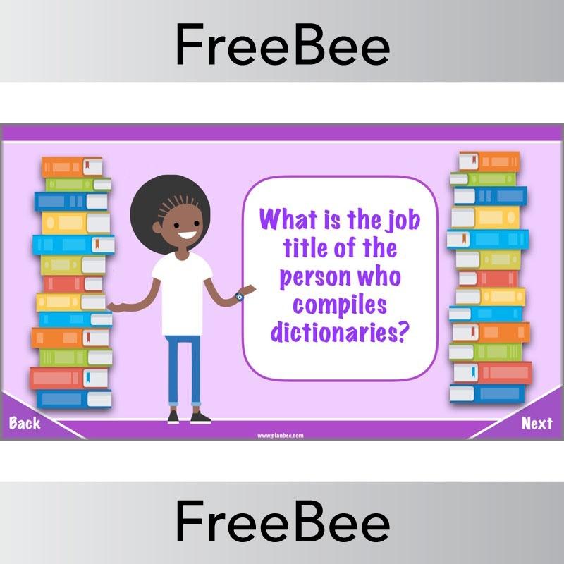Free Fascinating Dictionary Facts Quiz By PlanBee