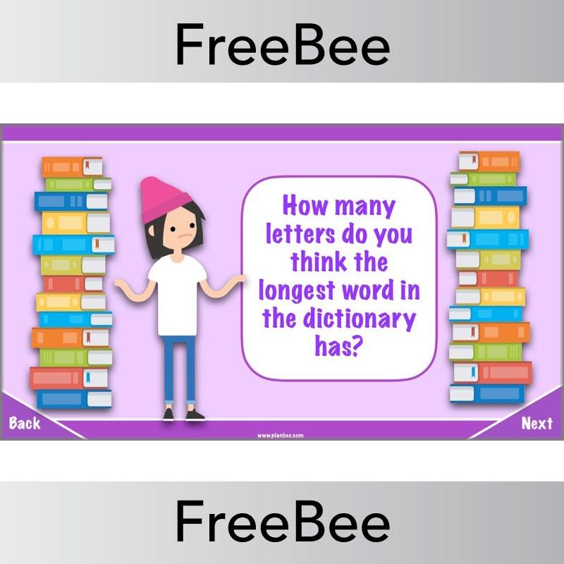 Free Fascinating Dictionary Facts Quiz By PlanBee