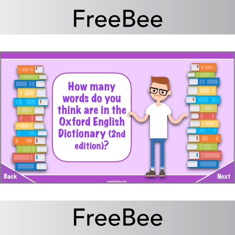 Free Fascinating Dictionary Facts Quiz By PlanBee