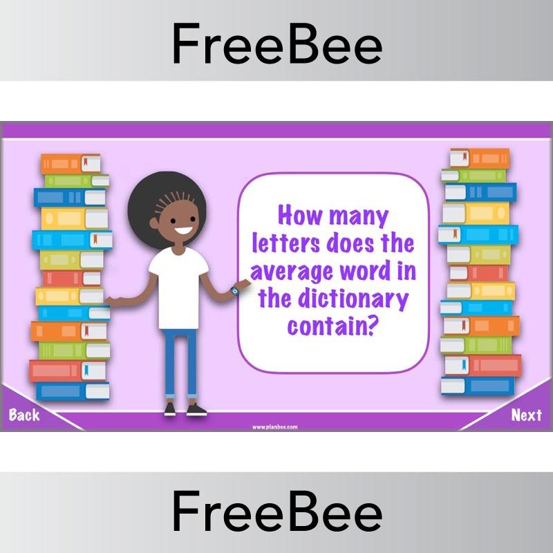 Free Fascinating Dictionary Facts Quiz By PlanBee