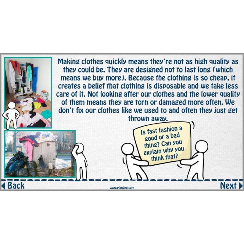 PlanBee Fast Fashion Fairtrade KS2 ESR Lessons by PlanBee