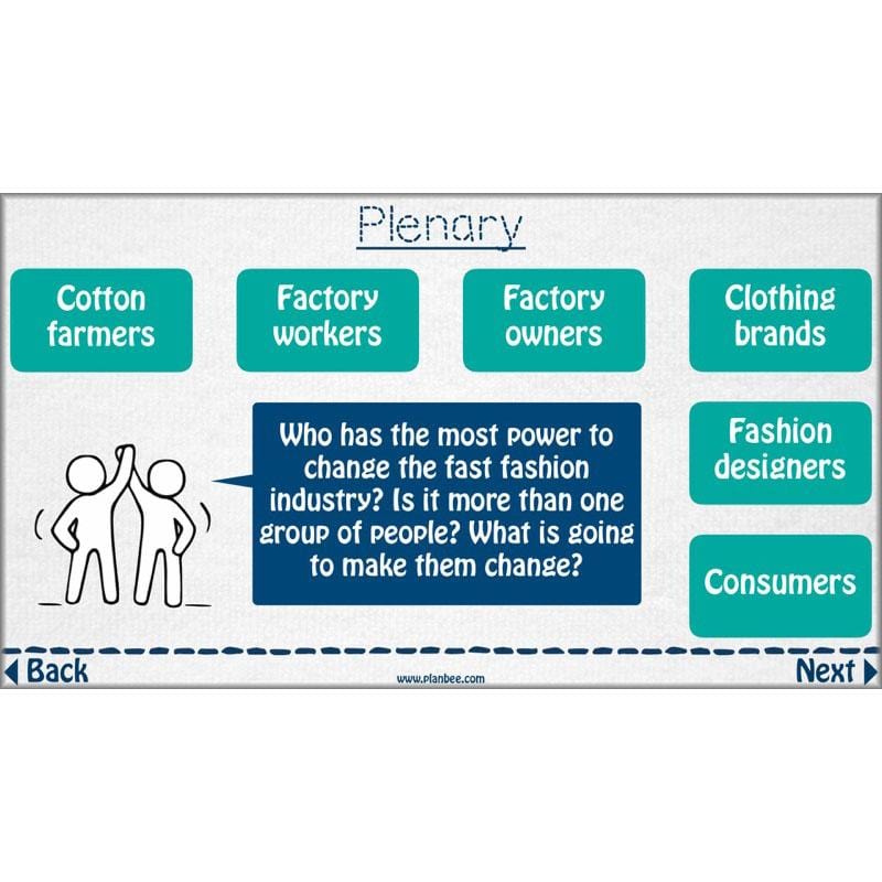 PlanBee Fast Fashion Fairtrade KS2 ESR Lessons by PlanBee