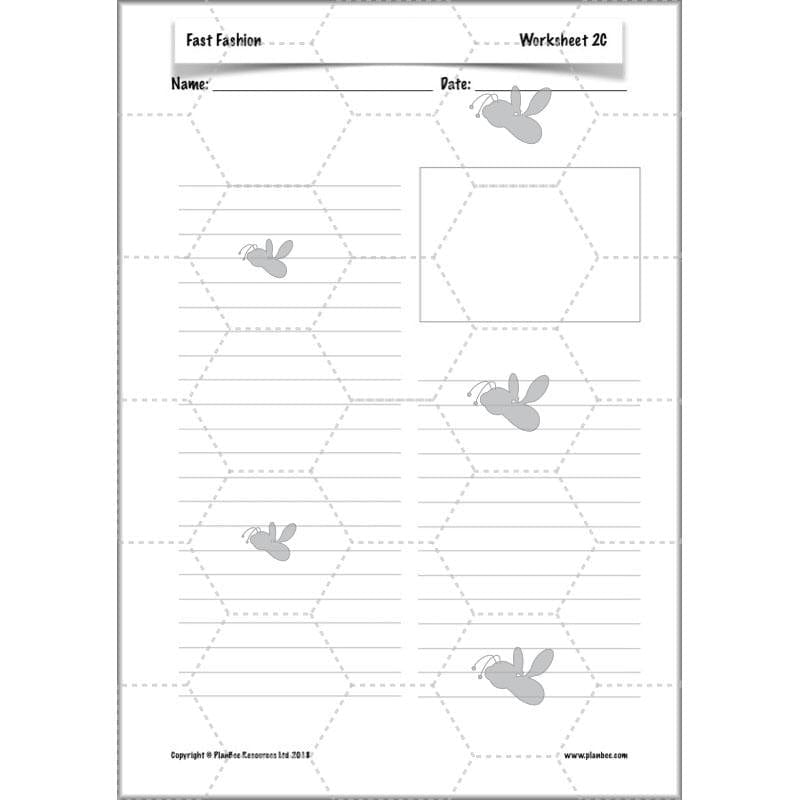 PlanBee Fast Fashion Fairtrade KS2 ESR Lessons by PlanBee