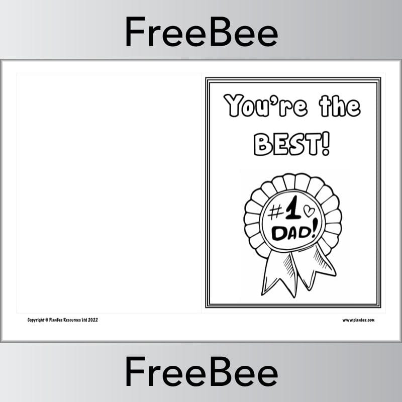 PlanBee FREE Father's Day Card Templates by PlanBee