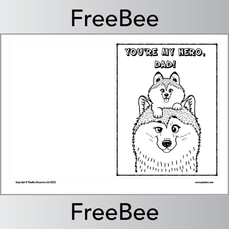 PlanBee FREE Father's Day Card Templates by PlanBee