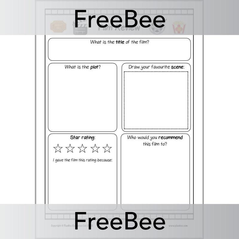 Free Film Review Sheet for KS2 by PlanBee