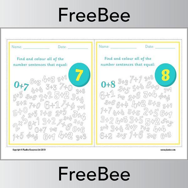PlanBee Find the Number Sentence Cards | KS1 Maths