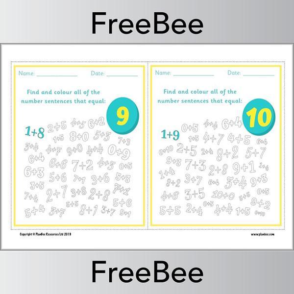 PlanBee Find the Number Sentence Cards | KS1 Maths