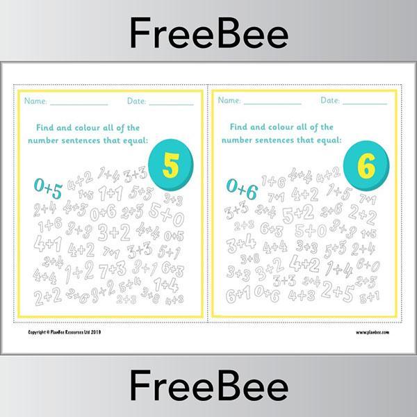 PlanBee Find the Number Sentence Cards | KS1 Maths