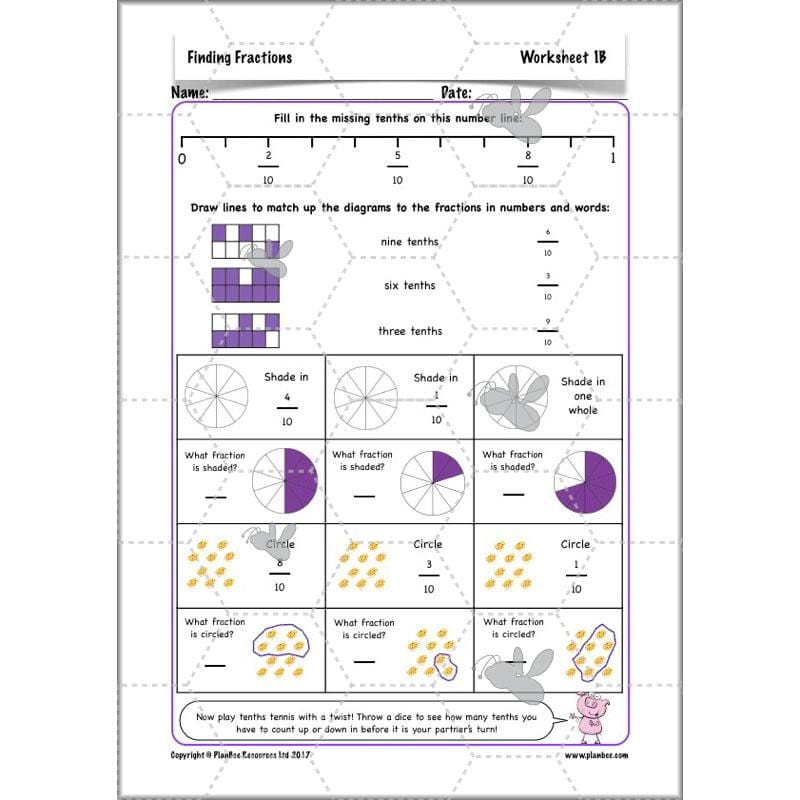 PlanBee Finding Fractions: Year 3 fractions of amounts plans and resources