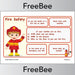 PlanBee FREE Downloadable Fire Safety Poster by PlanBee