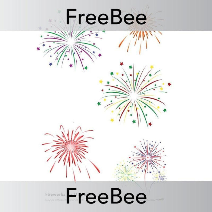 PlanBee Firework Display Word Cards | PlanBee FreeBees